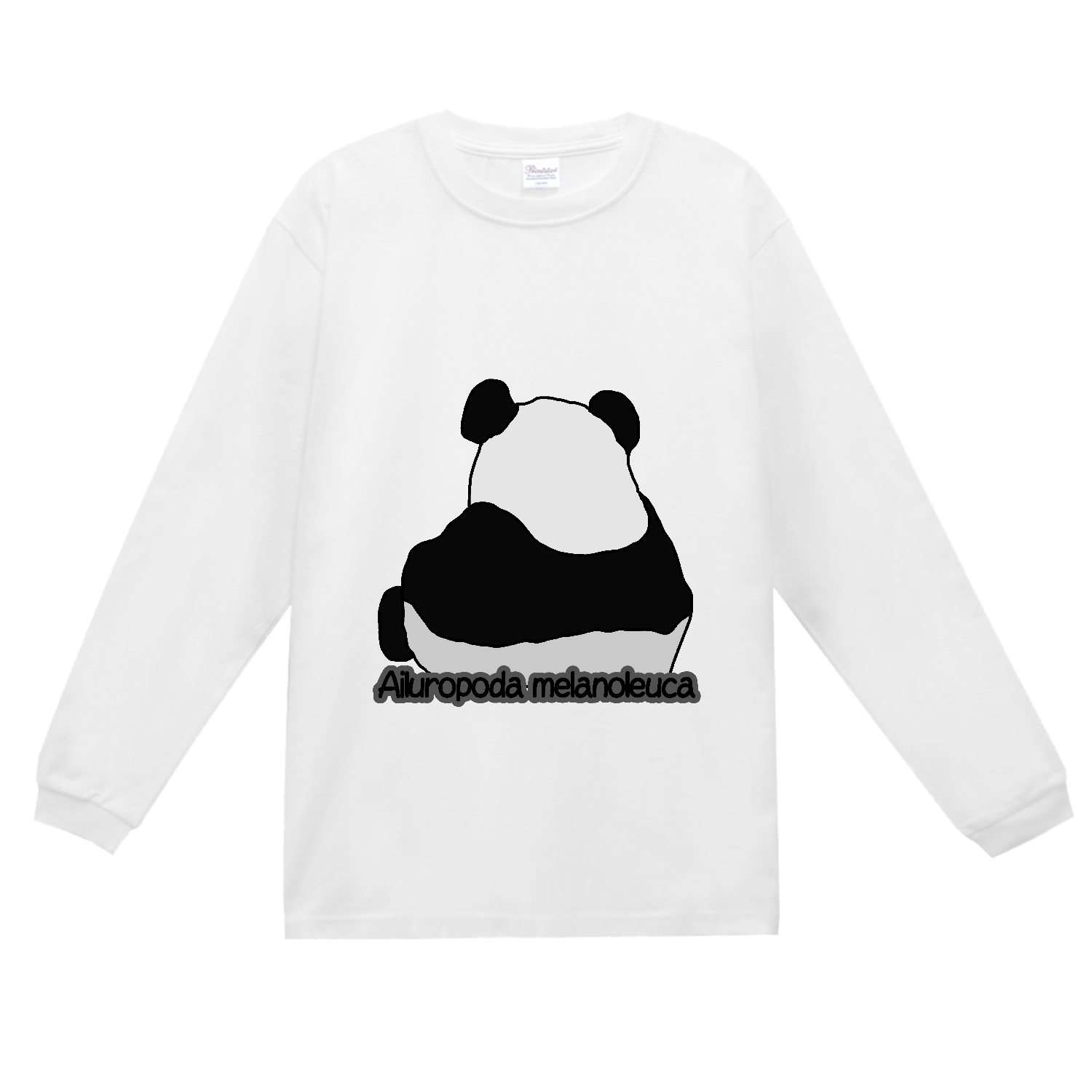 パンダのイラスト スーパーヘビー長袖Ｔシャツ