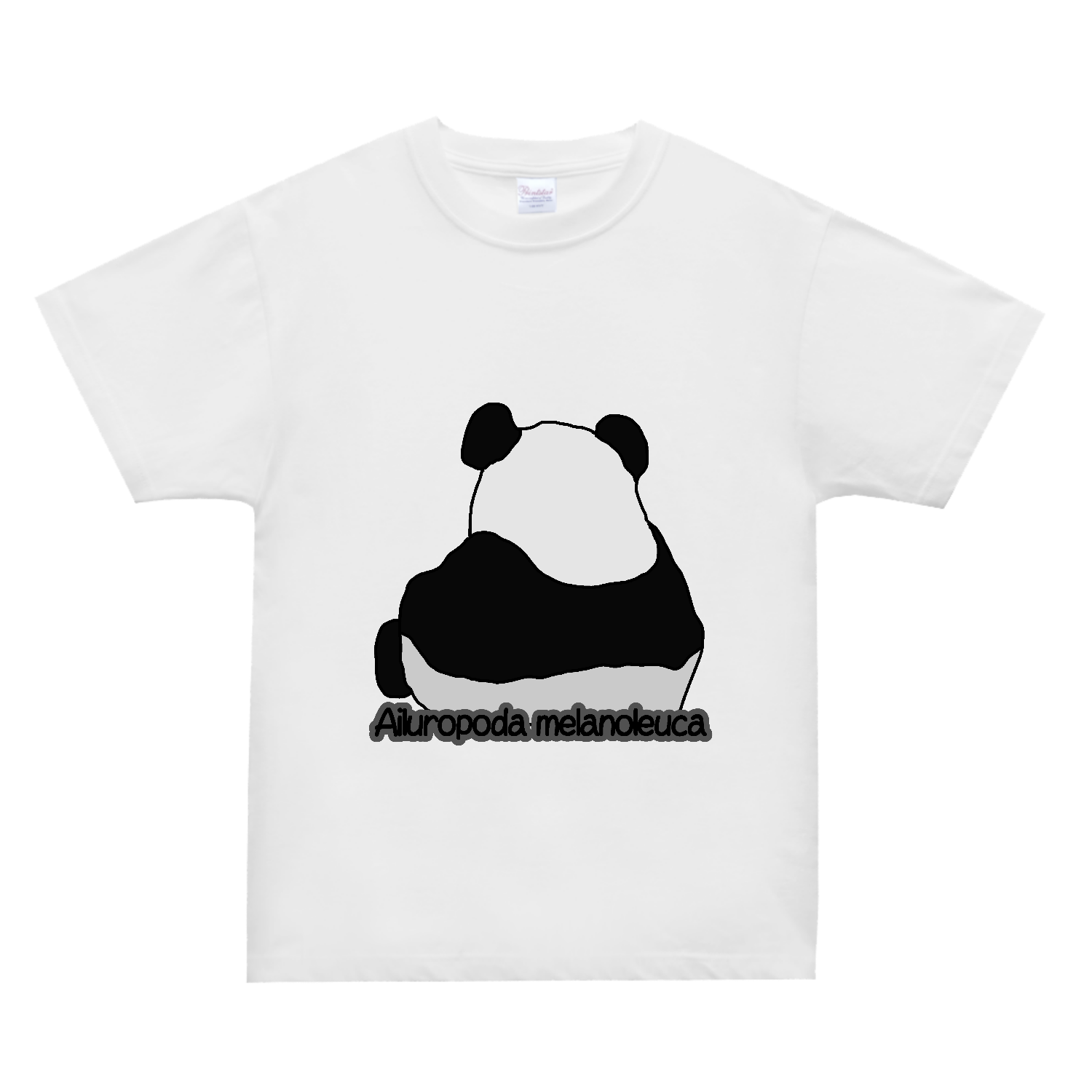 パンダのイラスト スーパーヘビーＴシャツ