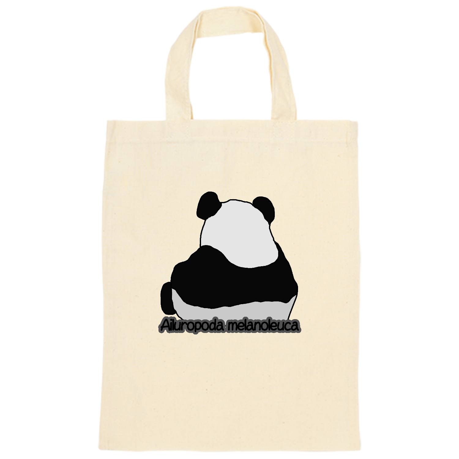 パンダのイラスト オーガニックコットンＡ４フラットバッグ