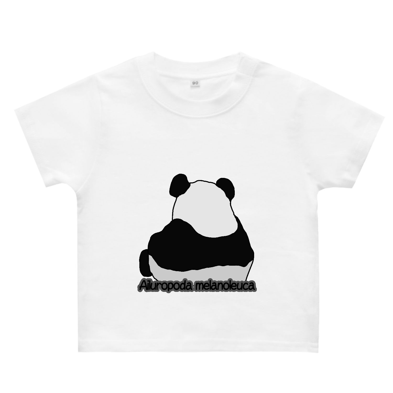 パンダのイラスト ヘビーウェイトベビーＴシャツ