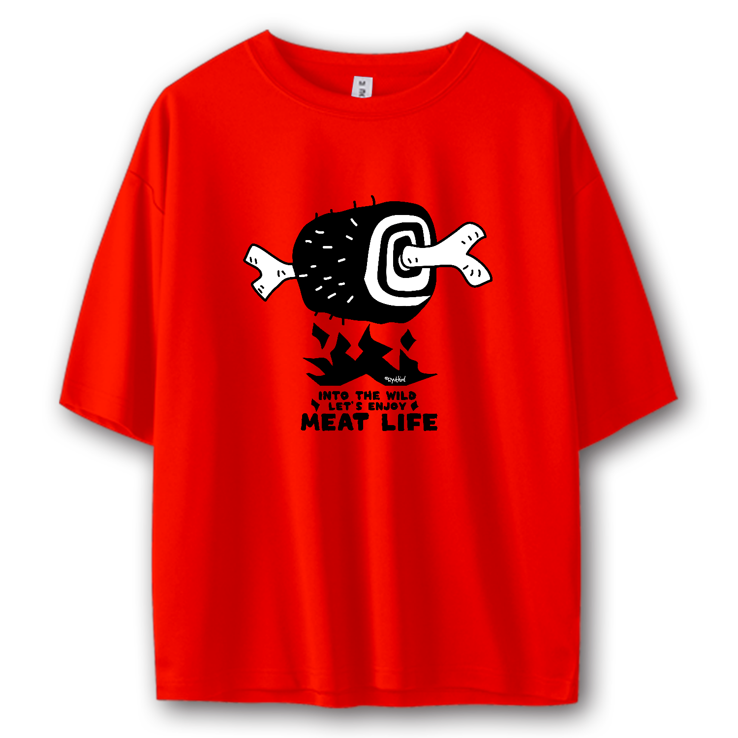 ミートライフ（黒） ストリートＴシャツ