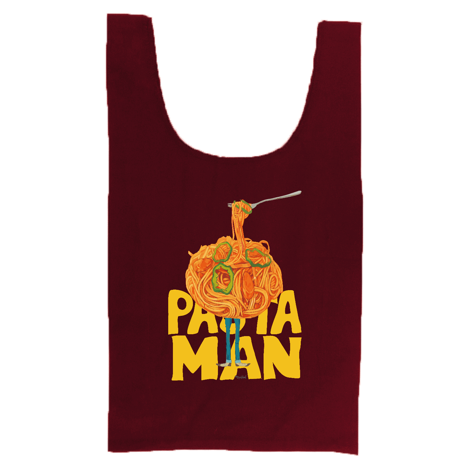 パスタマン 厚手コットンマルシェバッグ（Ｍ）