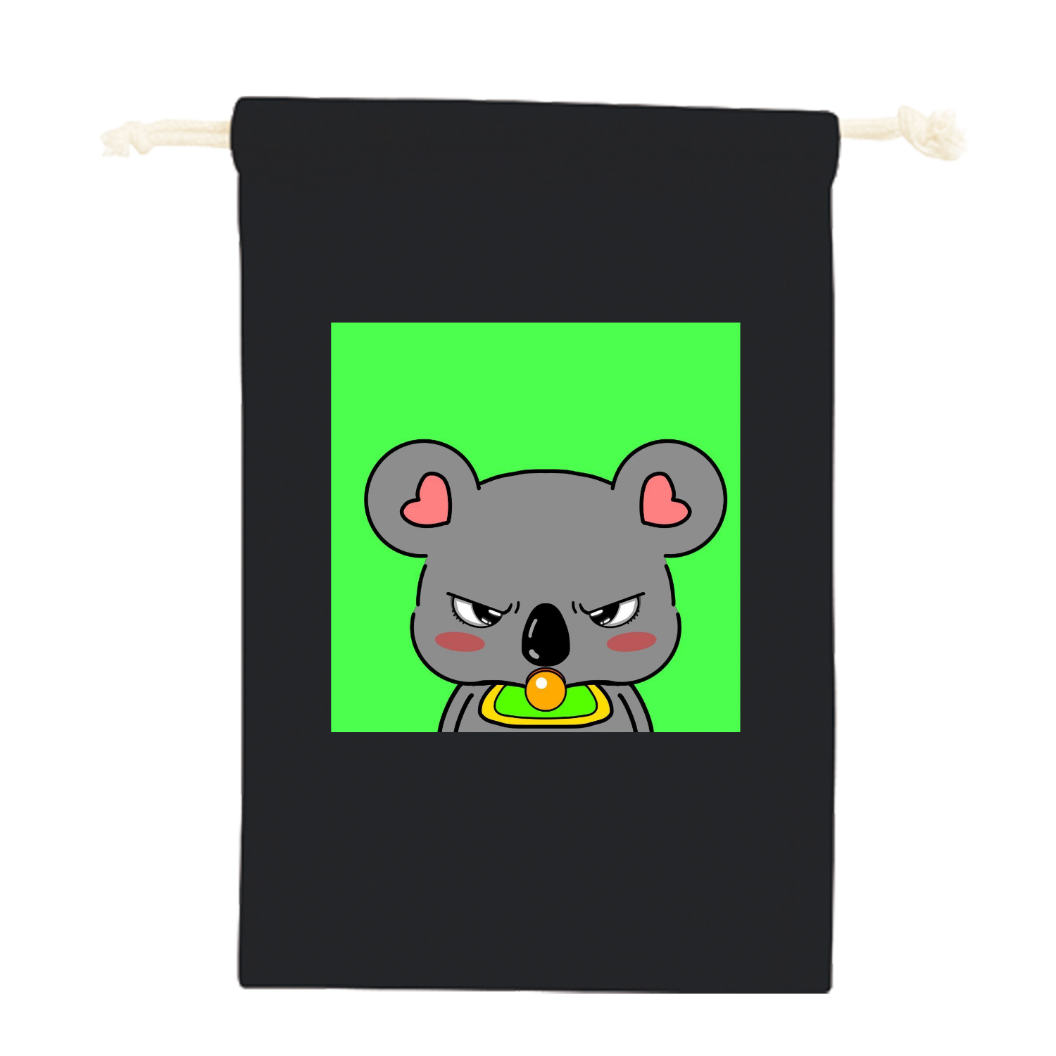 バブコアラ コットン巾着（Ｍ）