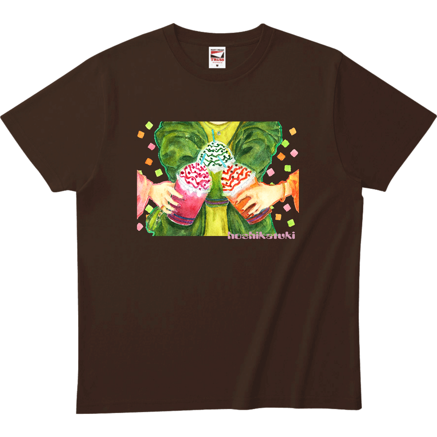 推し色フラペチーノ ヘビーウェイトTシャツ