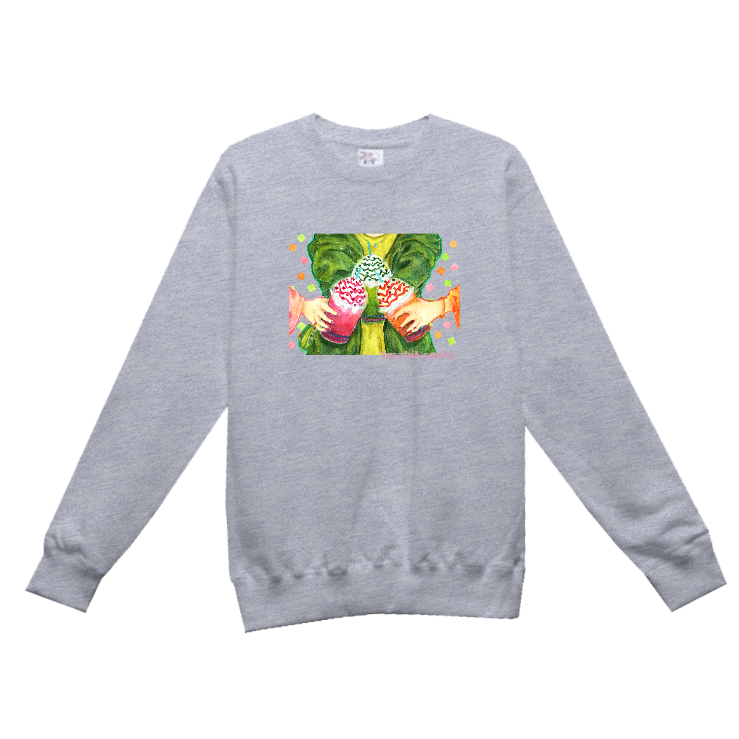 推し色フラペチーノ レギュラーウェイトスウェットシャツ