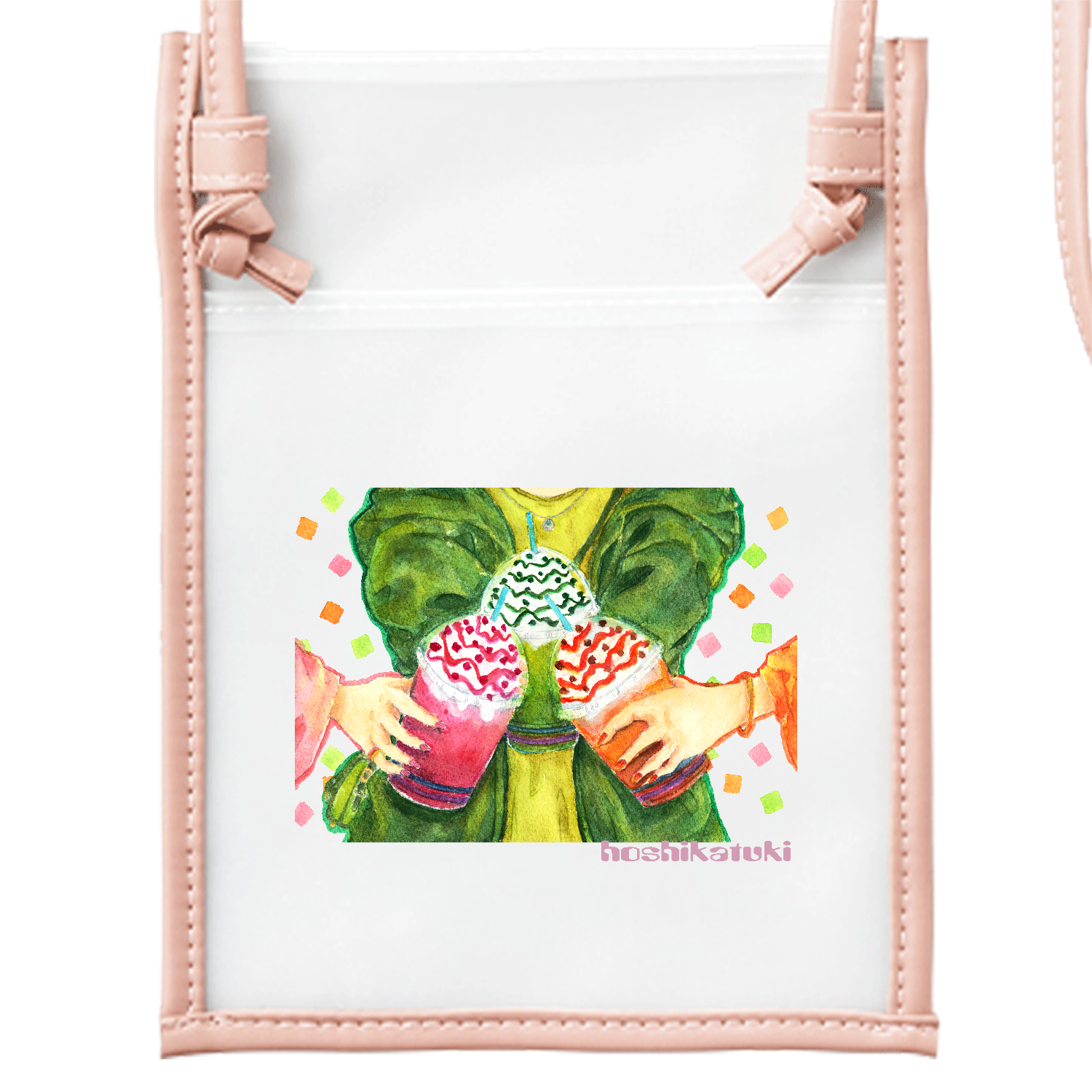 推し色フラペチーノ EVAサコッシュ