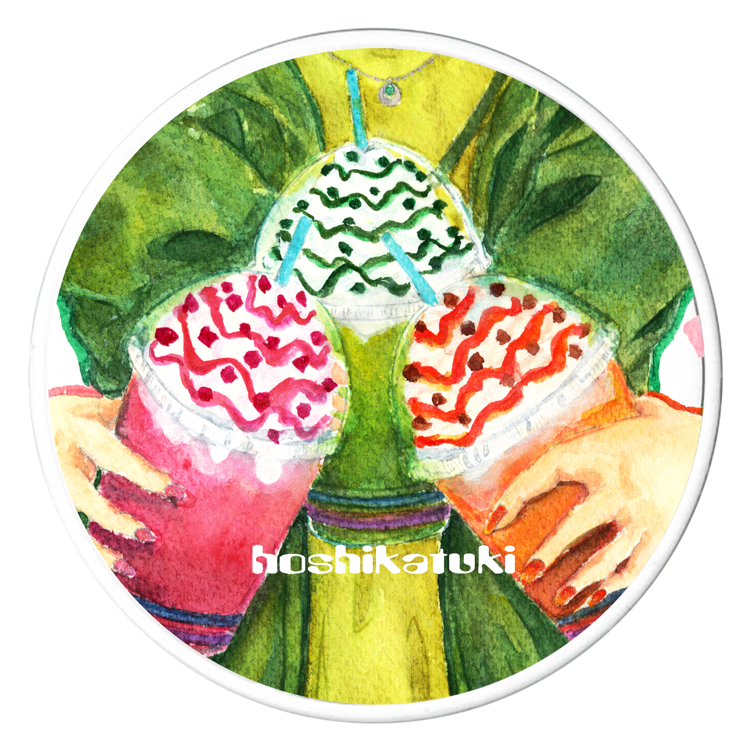 推し色フラペチーノ スマホソケット