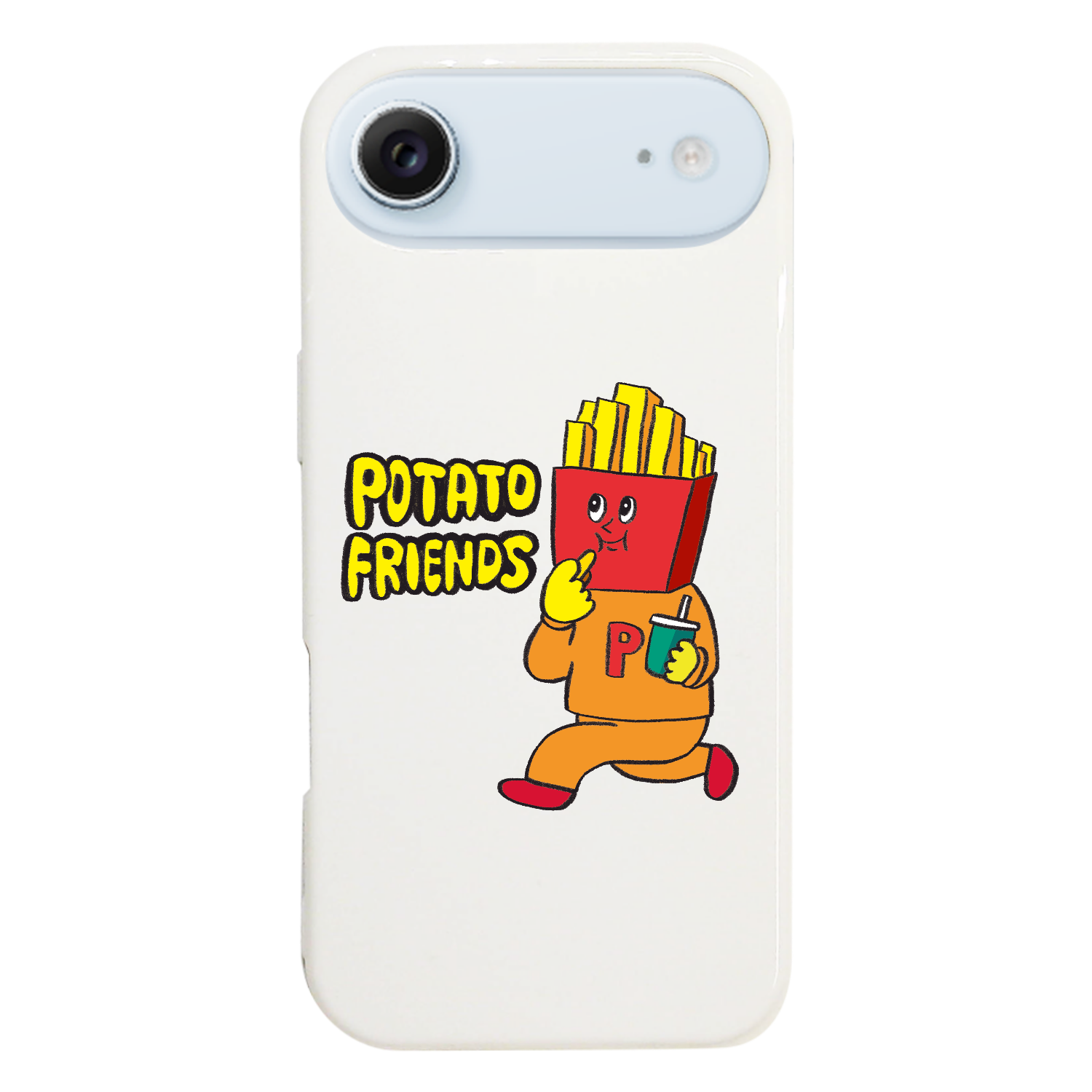 キャラクターシリーズ「ポテトを食べるポテトマン」 iPhone17 Air (ハードケース)