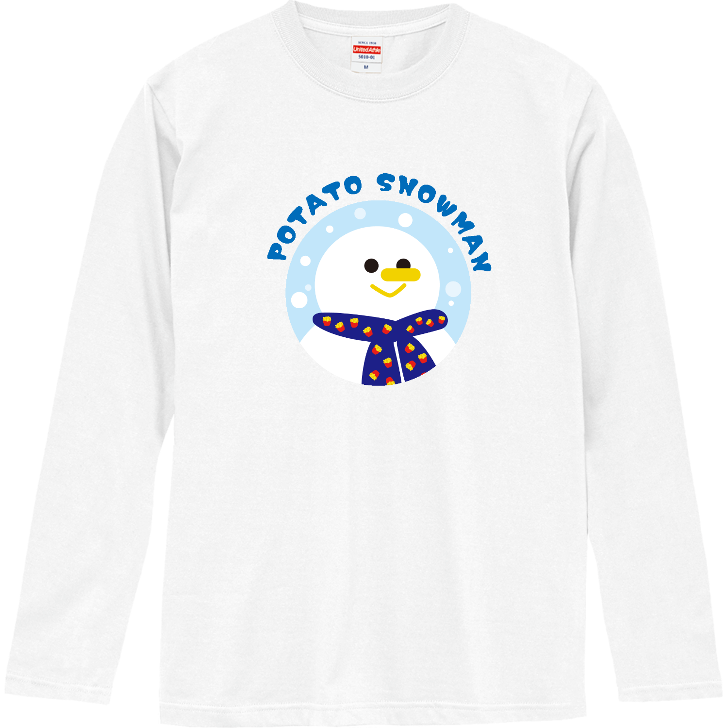 グラフィックシリーズ「ポテトスノーマン」 ロングスリーブTシャツ
