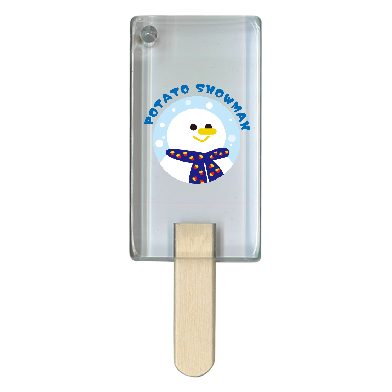 グラフィックシリーズ「ポテトスノーマン」 アイス型アクリルチャーム