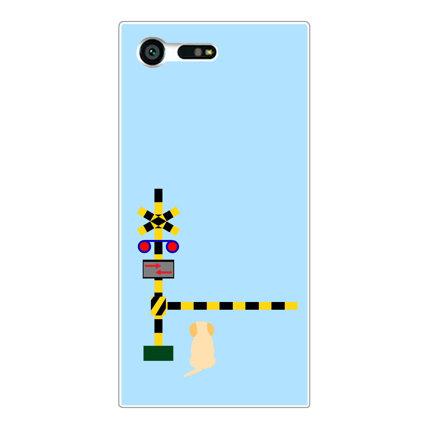 踏切のわんこ（あお） Xperia X Compact (SO-02J)
