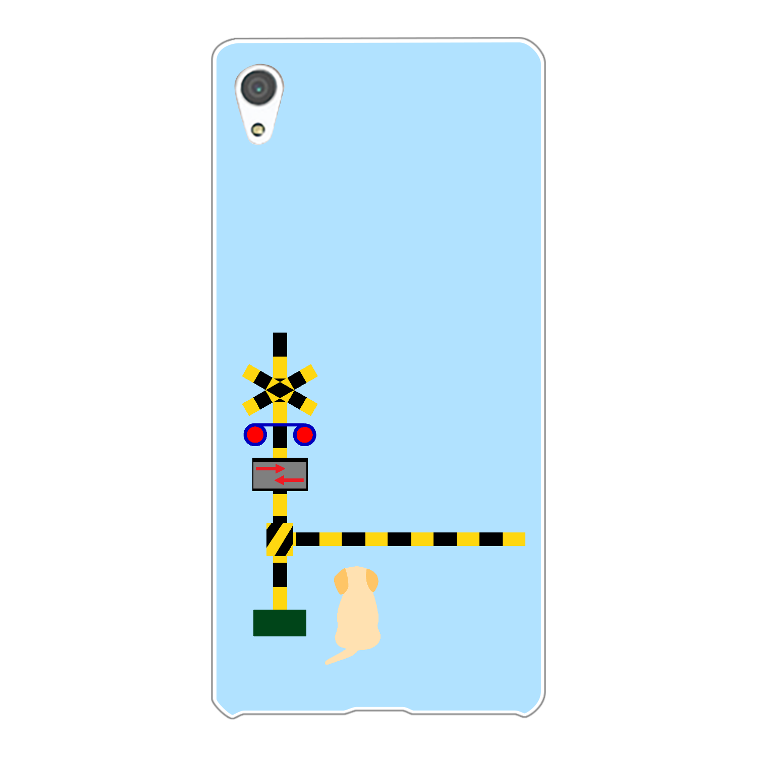 踏切のわんこ（あお） Xperia Z4(SO-03G/SOV31/402SO)