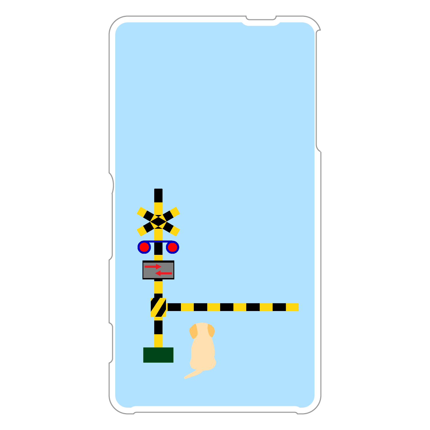 踏切のわんこ（あお） Xperia A4(SO-04G)