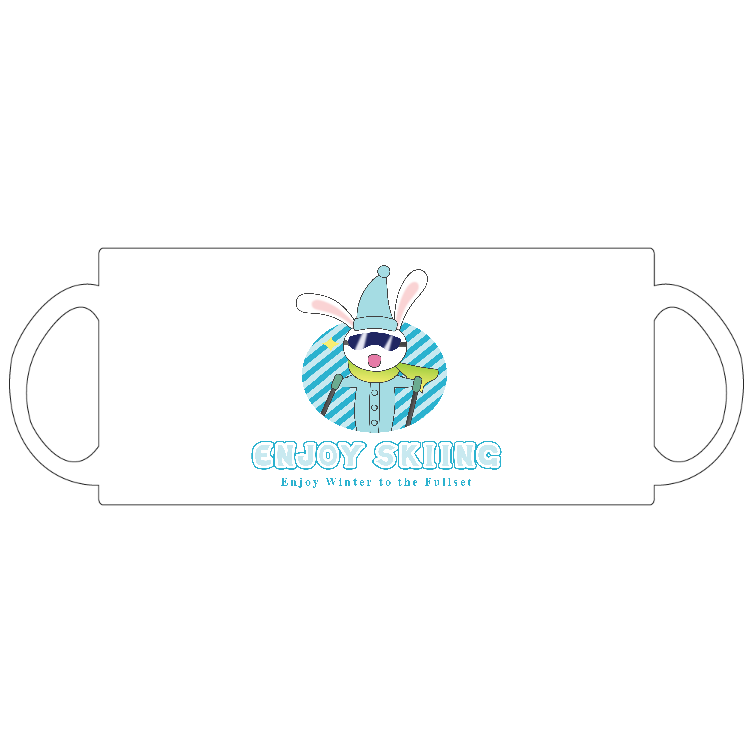 【ENJOY SKIING】マグカップ定番マグカップ1