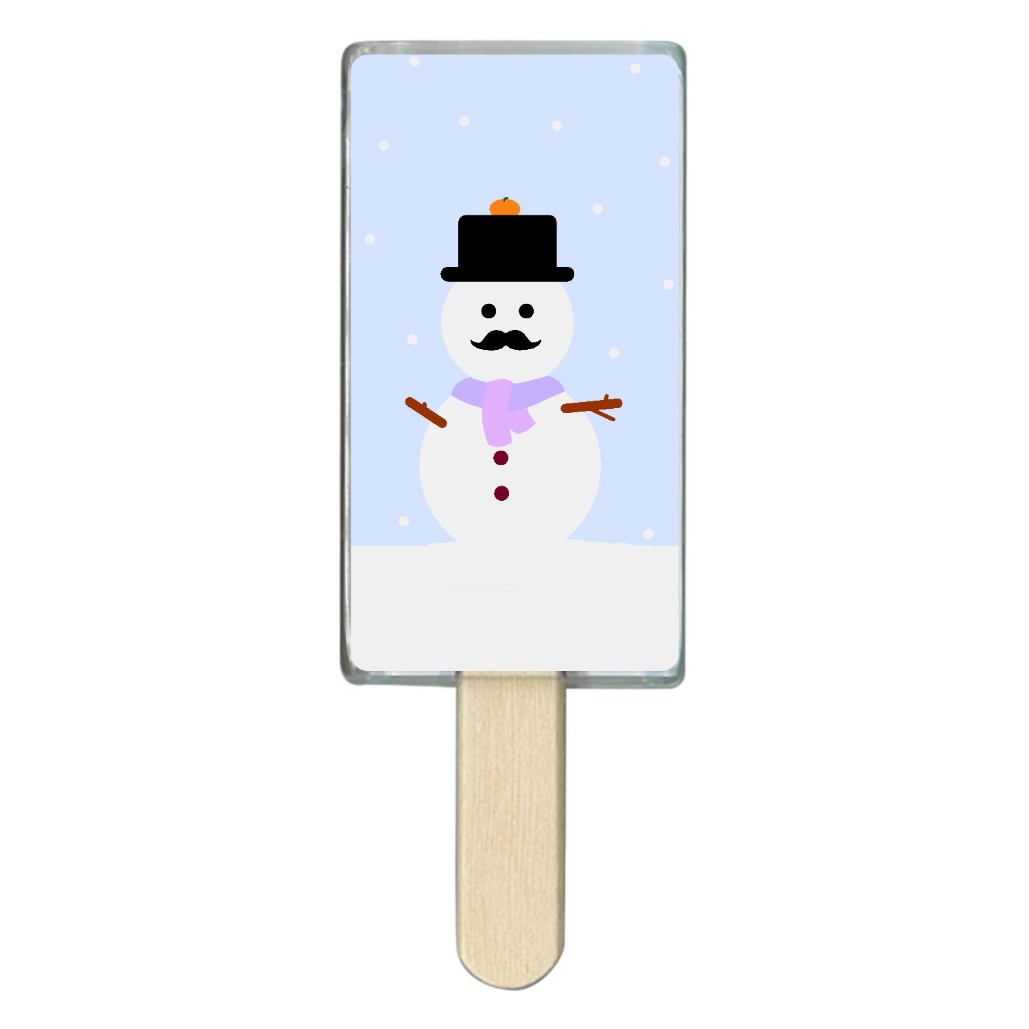 雪だるま アイス型アクリルチャーム