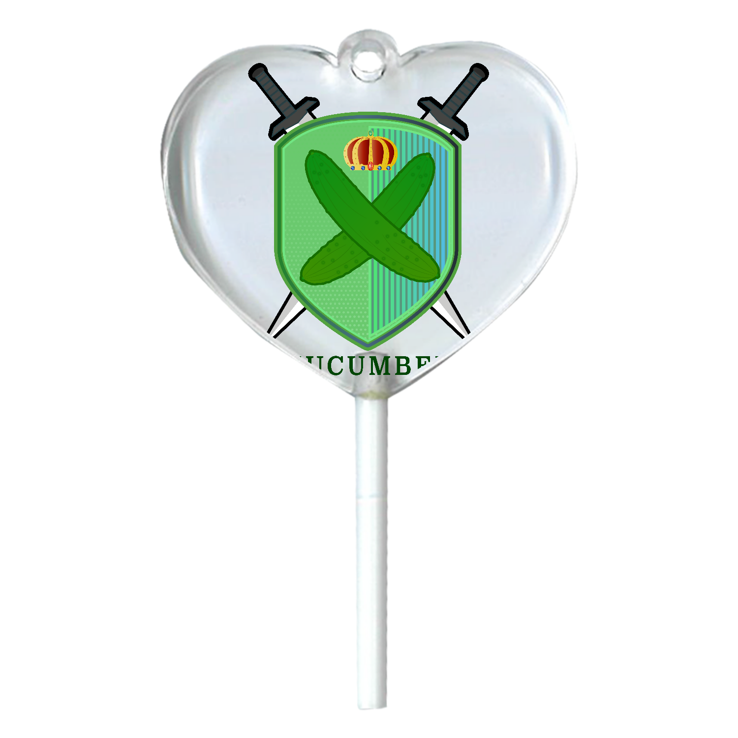 きゅうりキング ハートキャンディアクリルチャーム