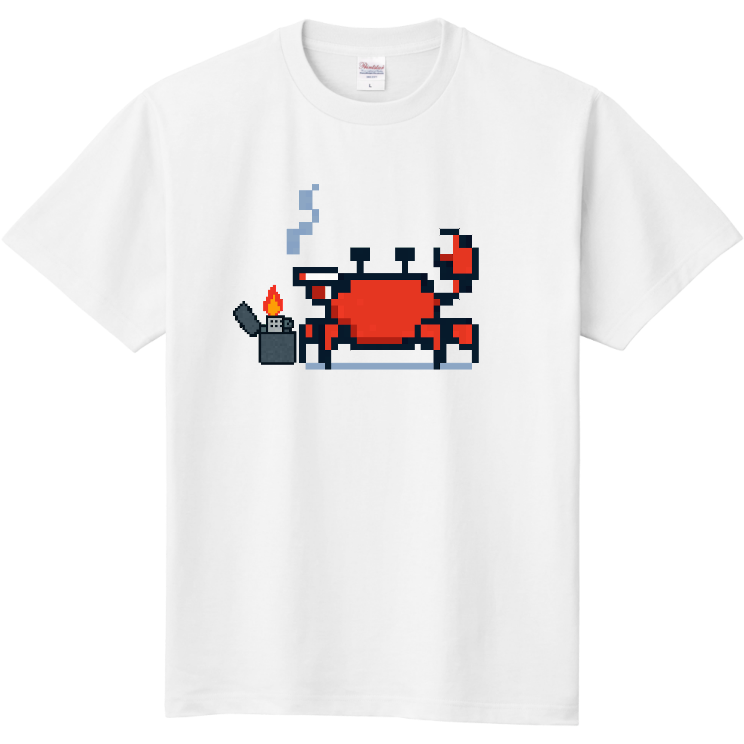 タバコ吸うカニ 定番Ｔシャツ