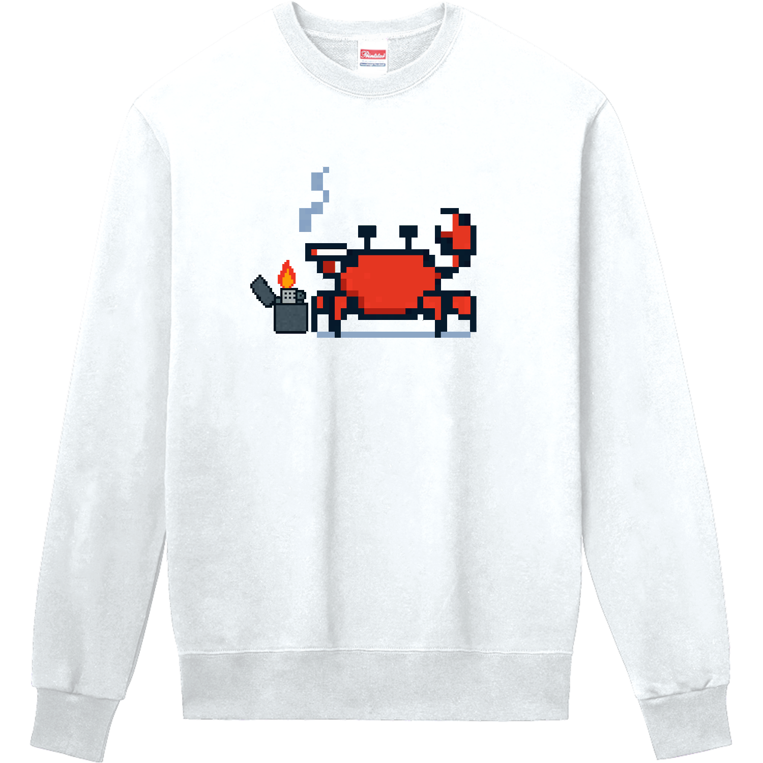 タバコ吸うカニ 定番スウェット