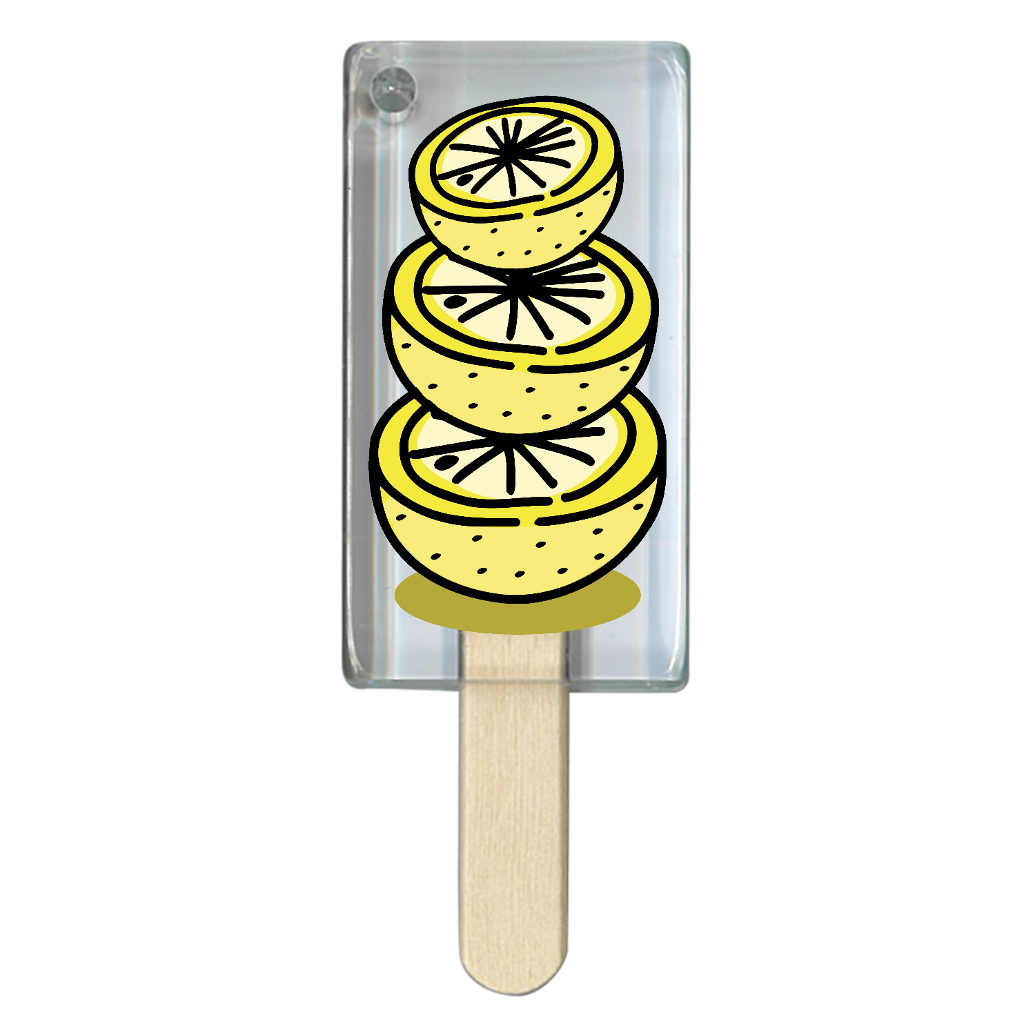 グレープフルーツタワー アイス型アクリルチャーム