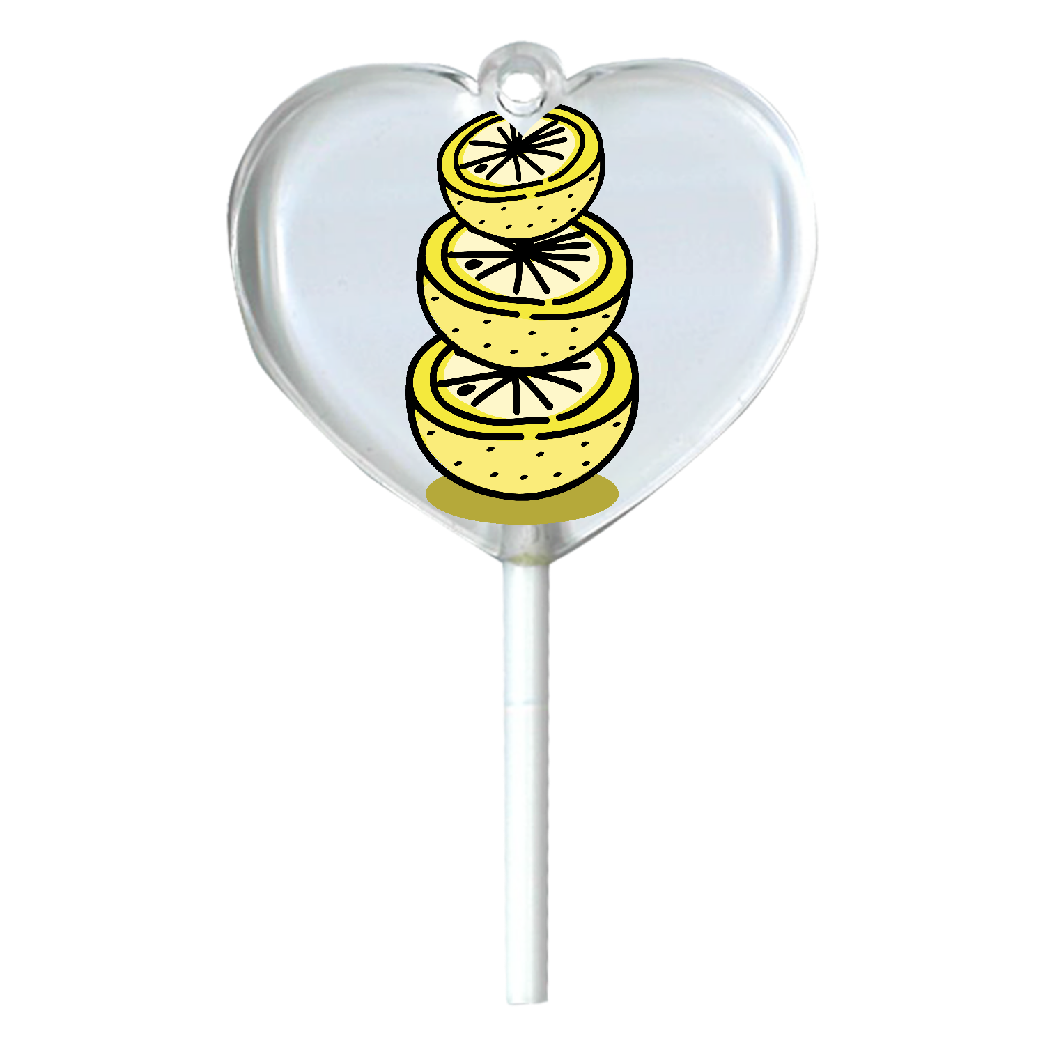 グレープフルーツタワー ハートキャンディアクリルチャーム