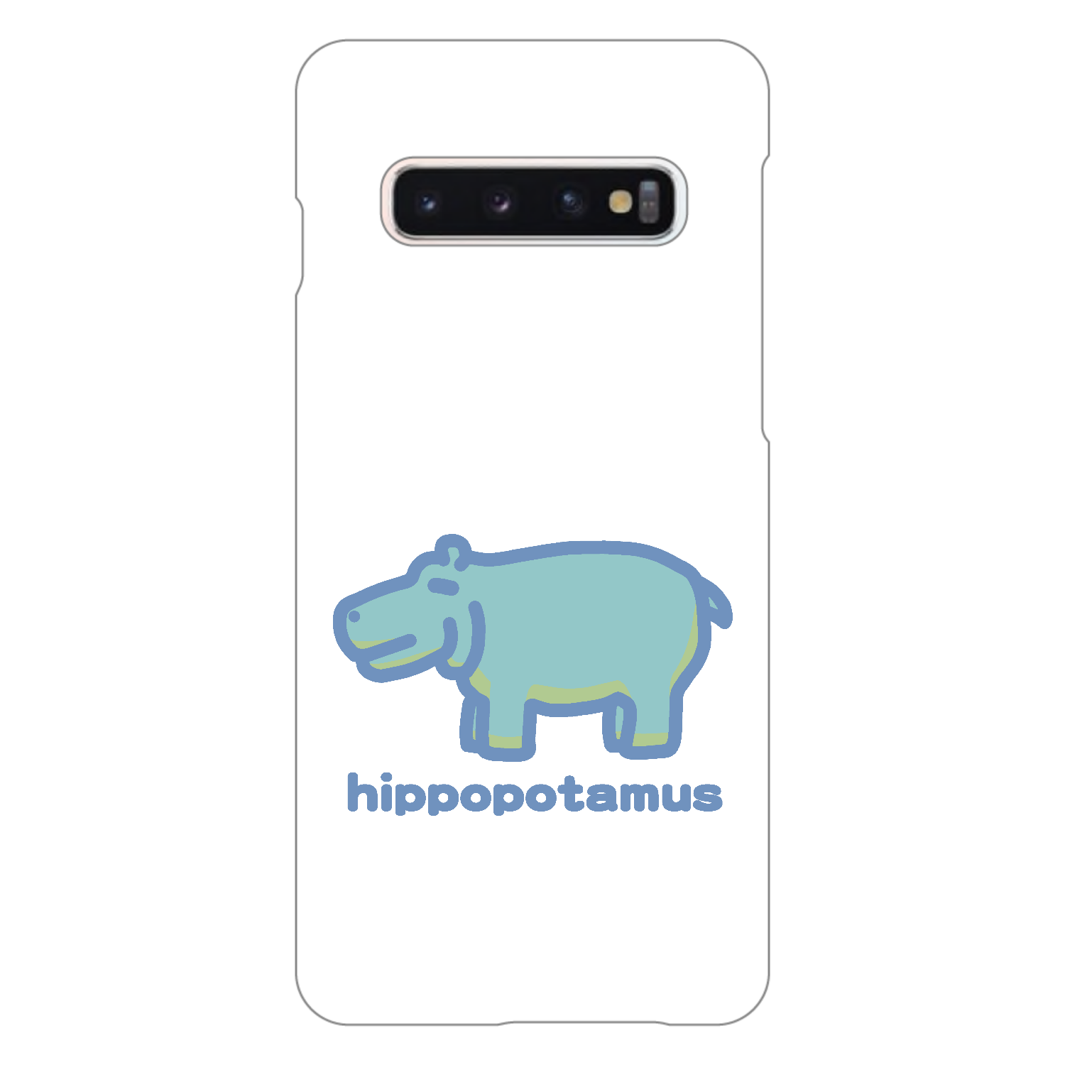 お昼が楽しみなカバ（あお） GALAXY　S10