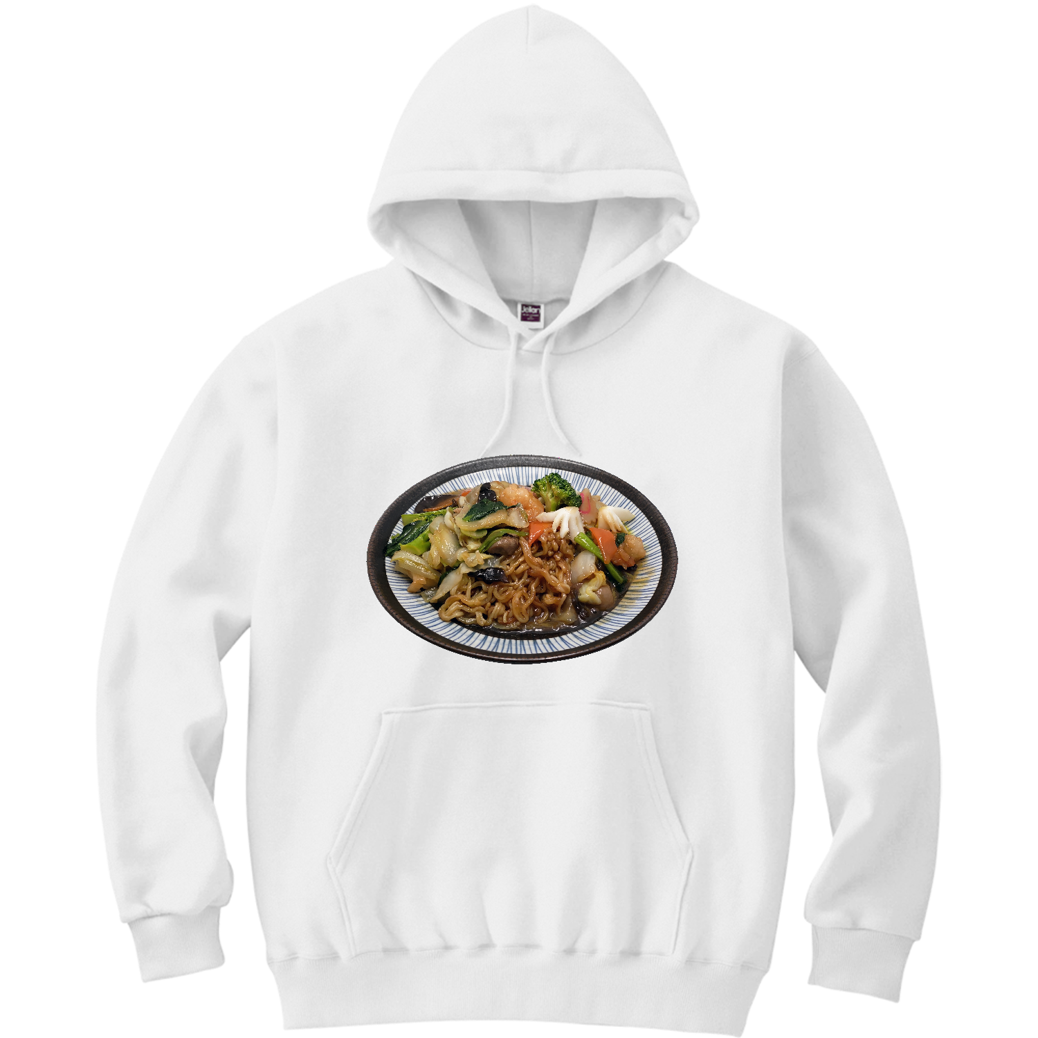 あんかけ焼きそば（什锦炒面） 軽量プルパーカー (長袖プリント)