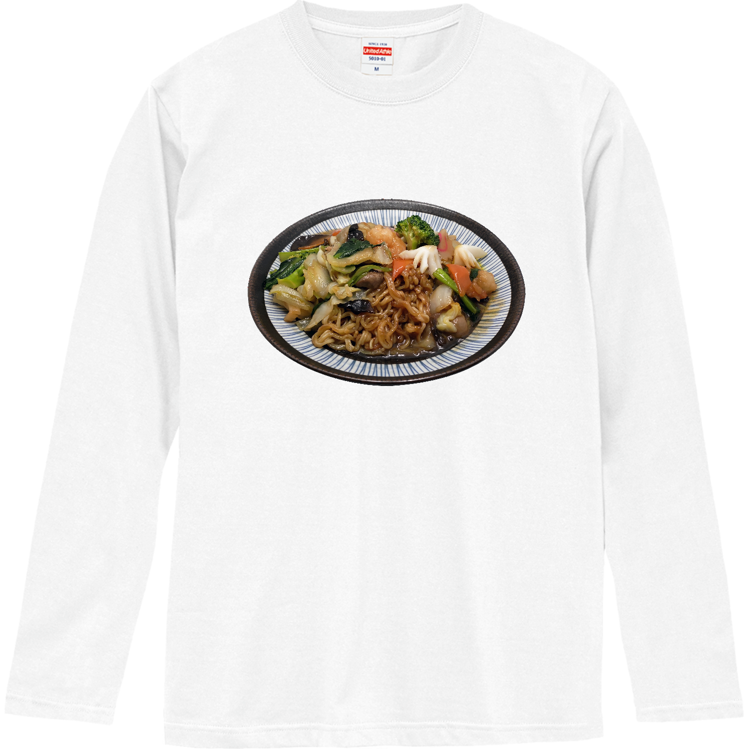 あんかけ焼きそば（什锦炒面） ロングスリーブTシャツ
