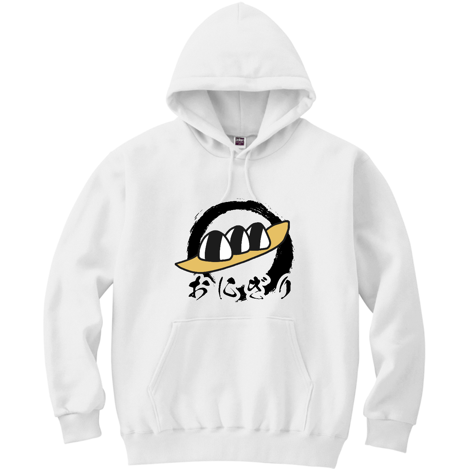 おにぎりマーク 軽量プルパーカー (長袖プリント)