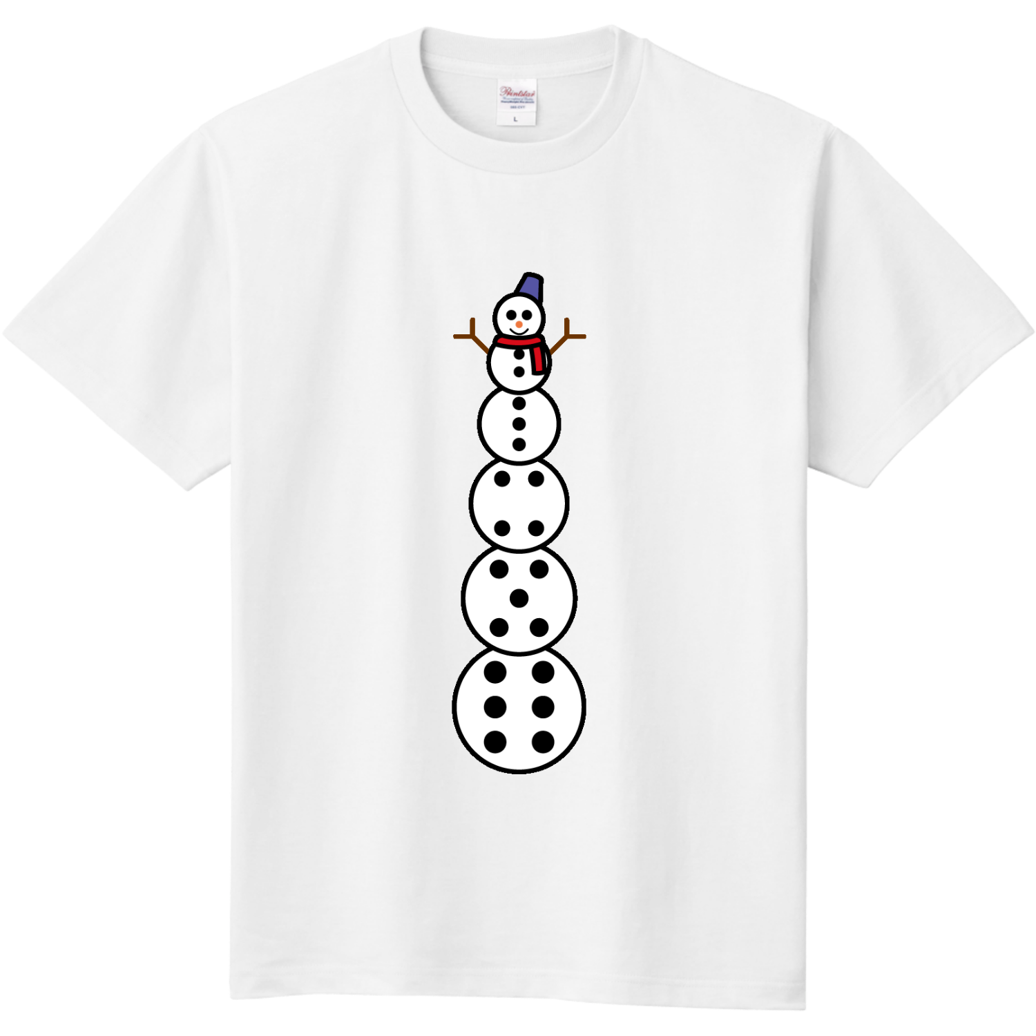 6段雪だるま 定番Ｔシャツ