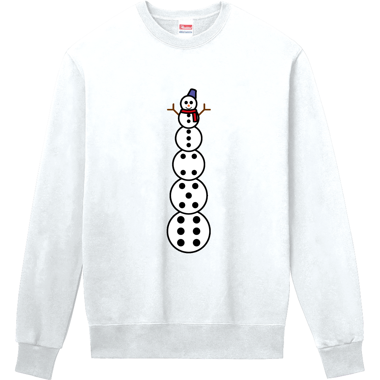 6段雪だるま 定番スウェット