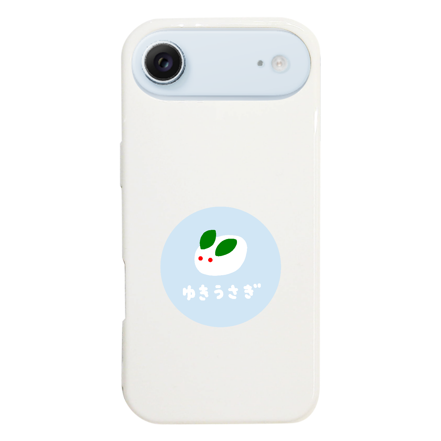 雪うさぎ（あお） iPhone17 Air (ハードケース)