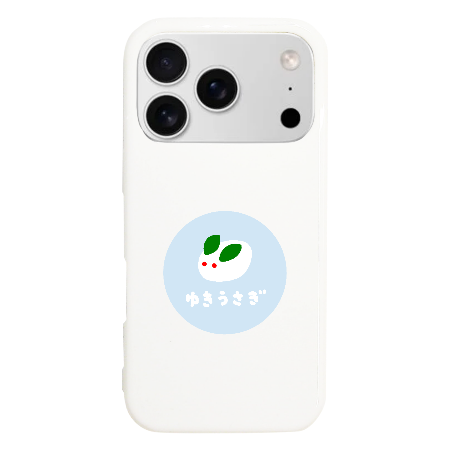 雪うさぎ（あお） iPhone17 Pro (ハードケース)