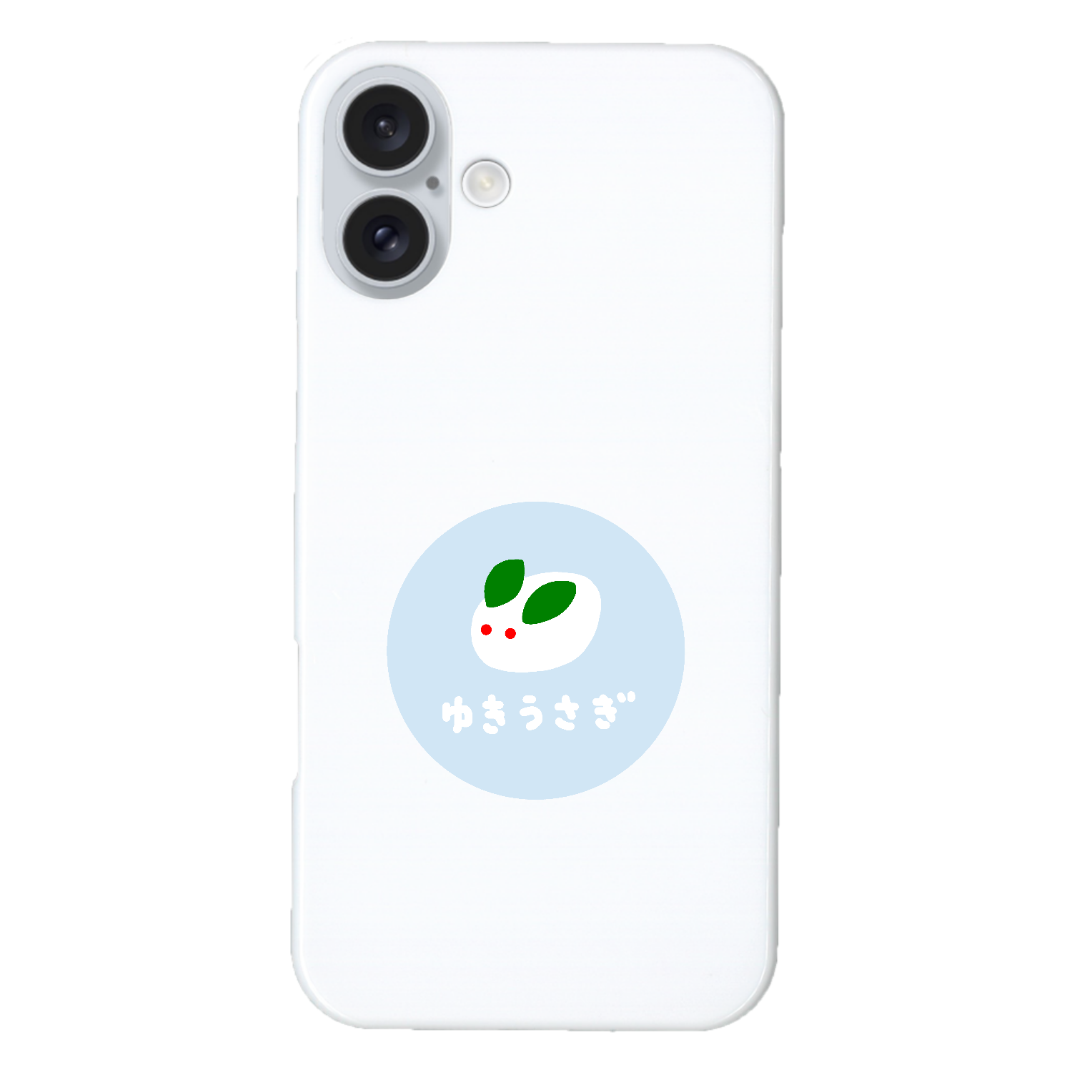雪うさぎ（あお） iPhone16 Plus (ハードケース)