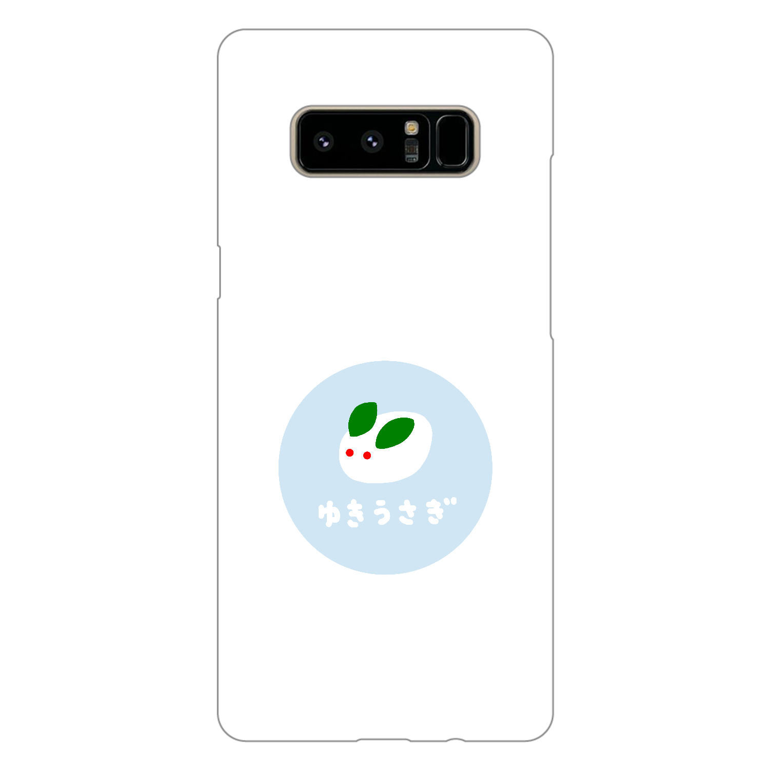 雪うさぎ（あお） Galaxy Note8（白）