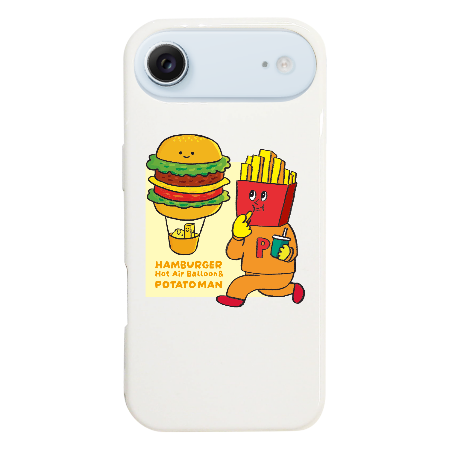 キャラクターシリーズ「ハンバーガー気球とポテトマン」 iPhone17 Air (ハードケース)