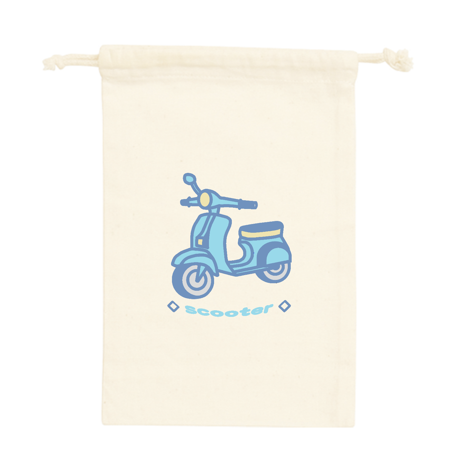 スクーターⅡ コットン巾着（Ｍ）