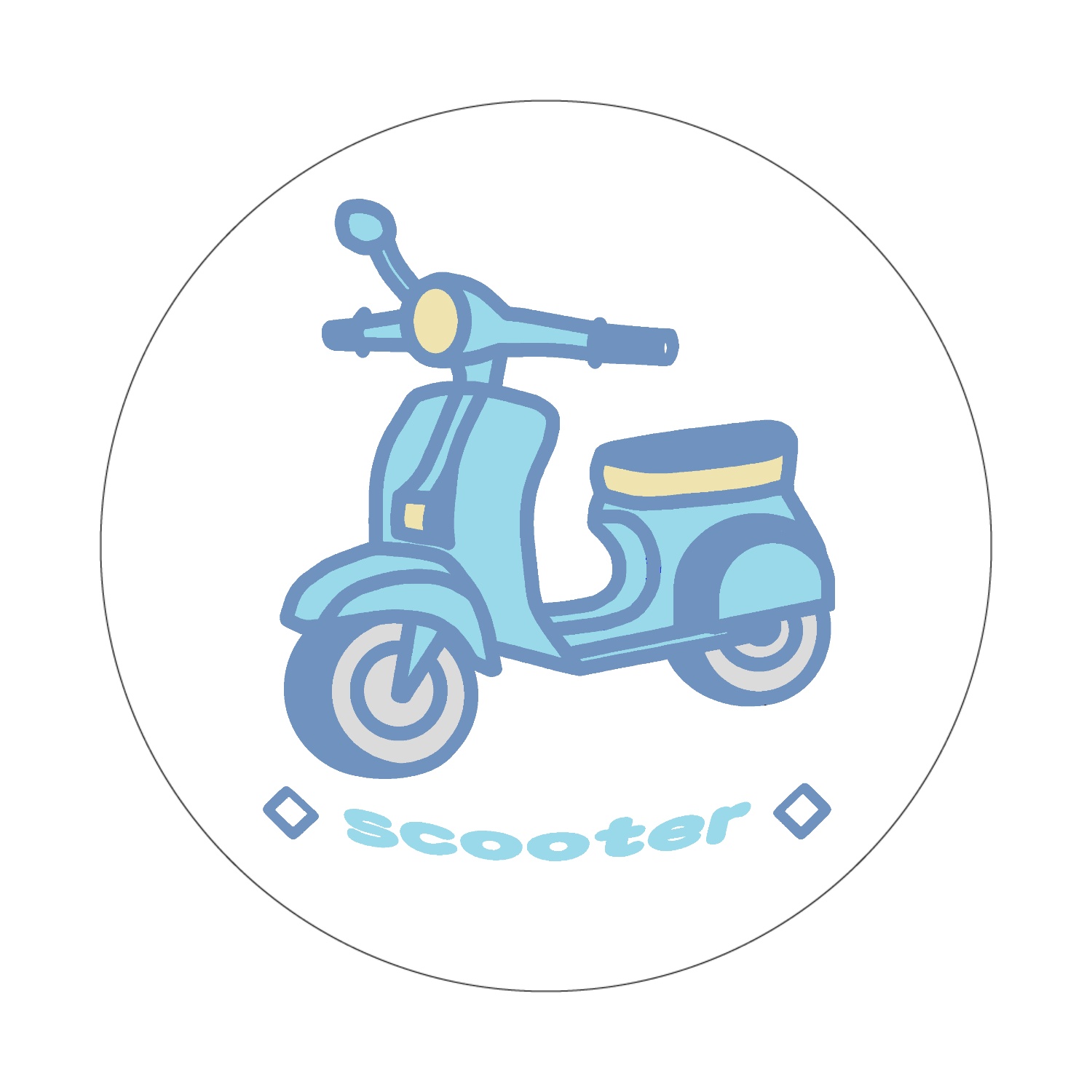 スクーターⅡ クリアバッジ