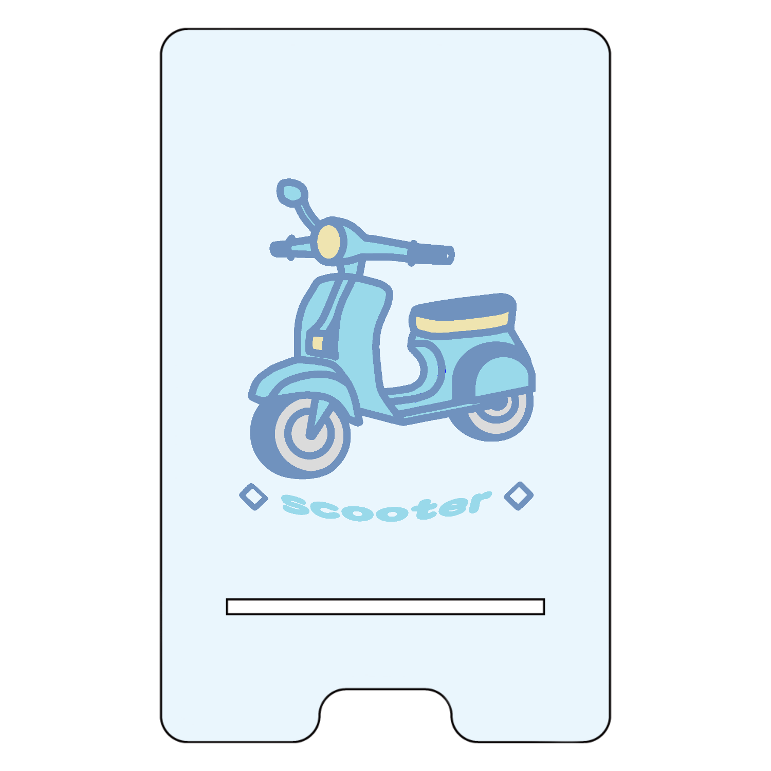 スクーターⅡアクリル スマホスタンド1