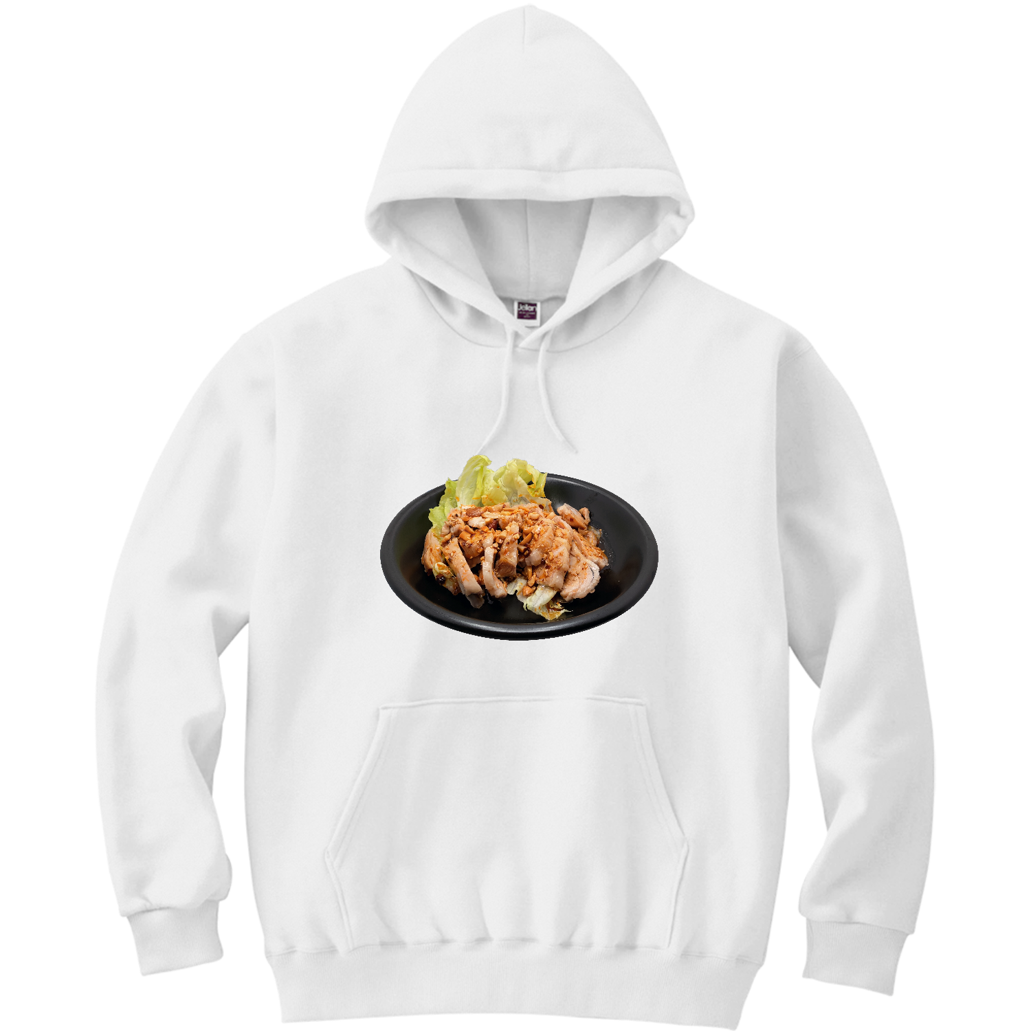 よだれ鶏（口水鸡） 軽量プルパーカー (長袖プリント)