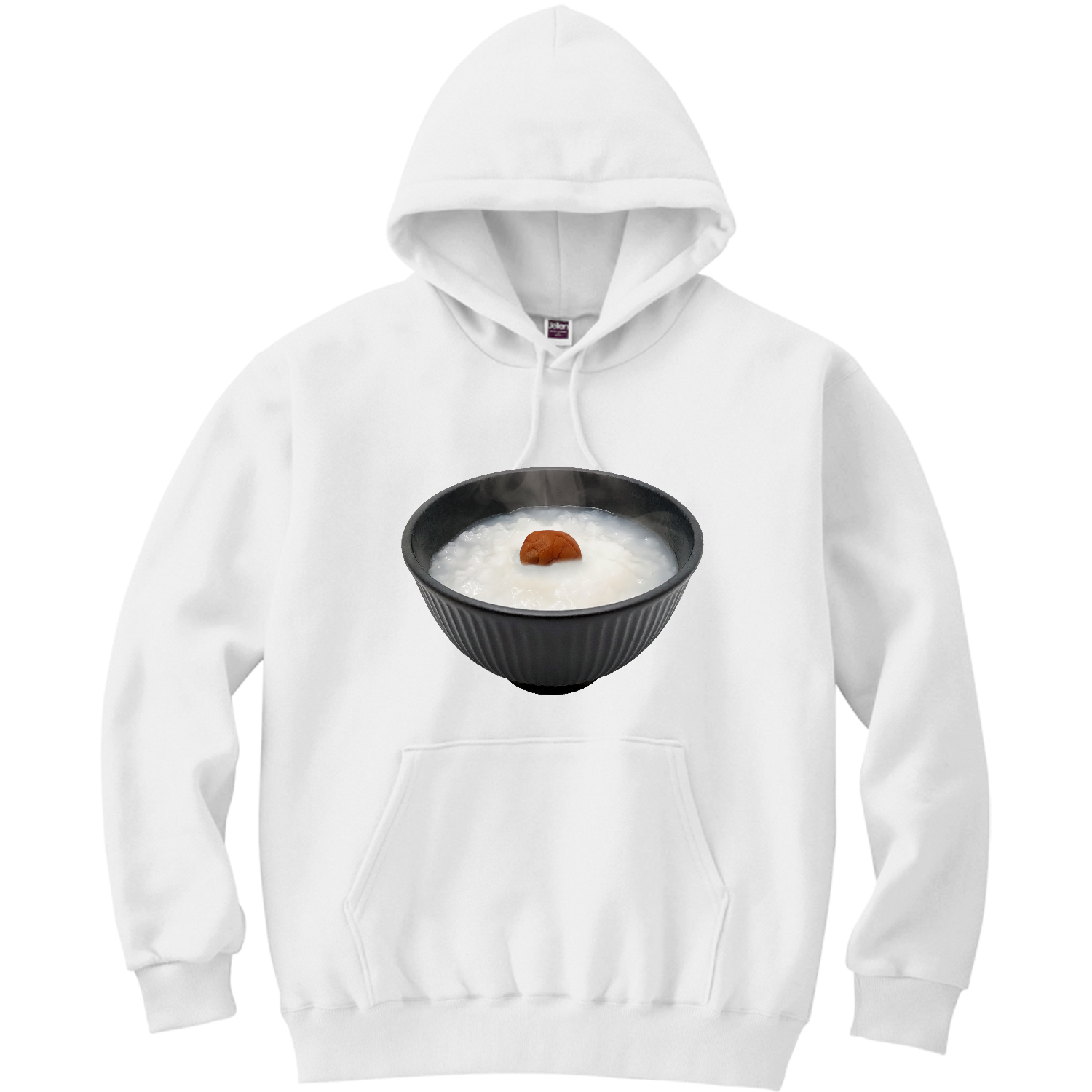 おかゆ 軽量プルパーカー (長袖プリント)