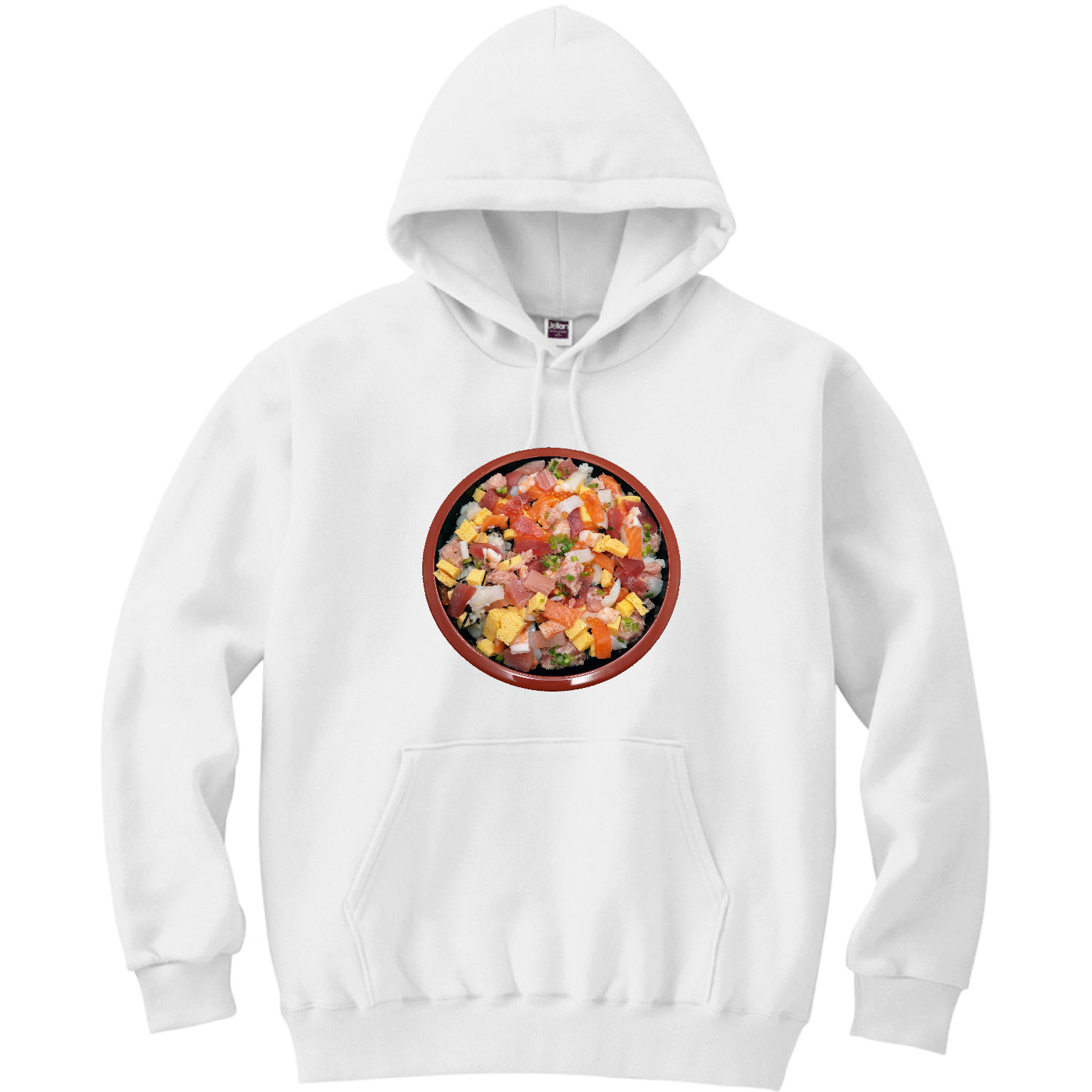 ちらし寿司 軽量プルパーカー (長袖プリント)