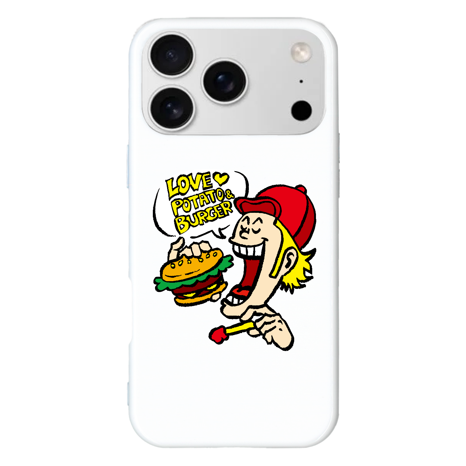 グラフィックシリーズ「ラブ♡ポテト＆バーガー」 iPhone17 ProMax (ハードケース)