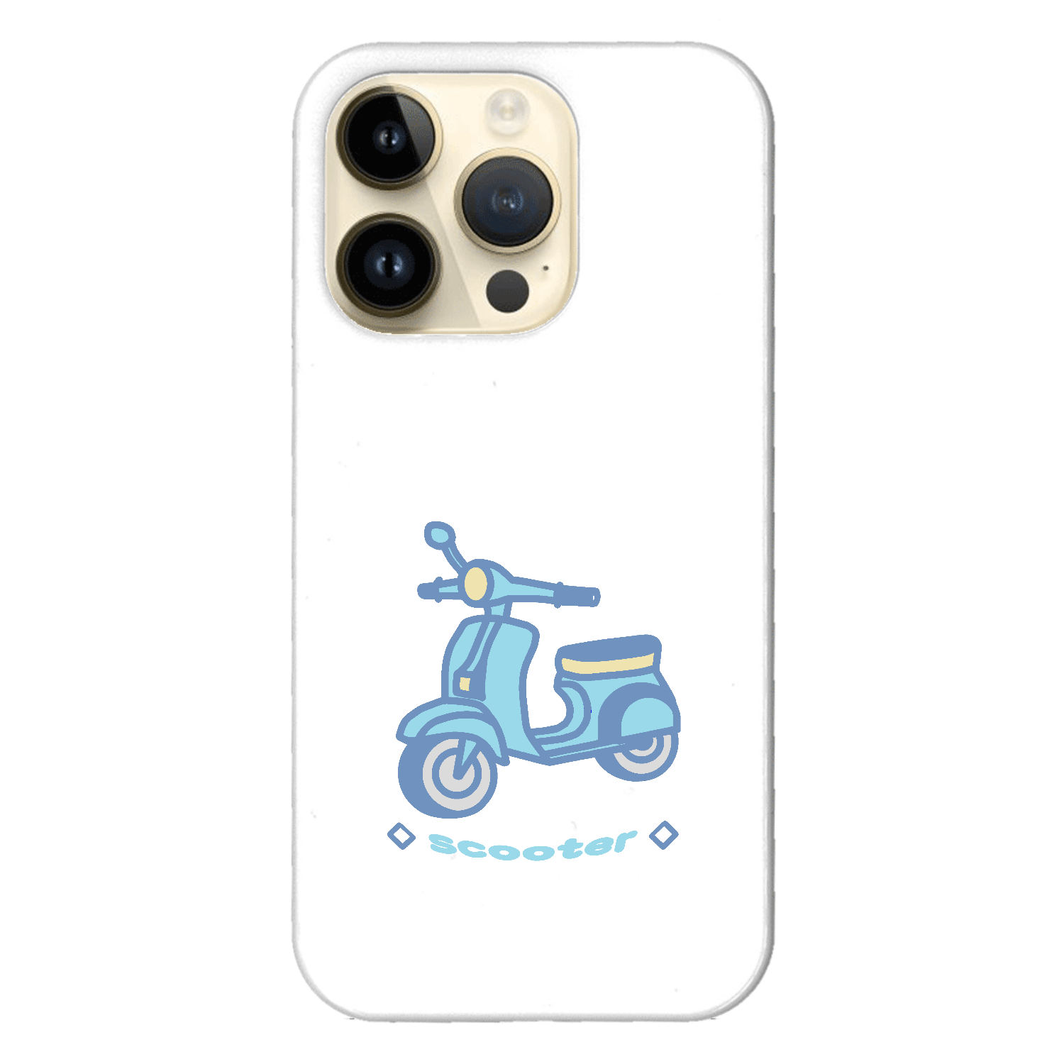 スクーターⅡ iPhone14 Pro (白)