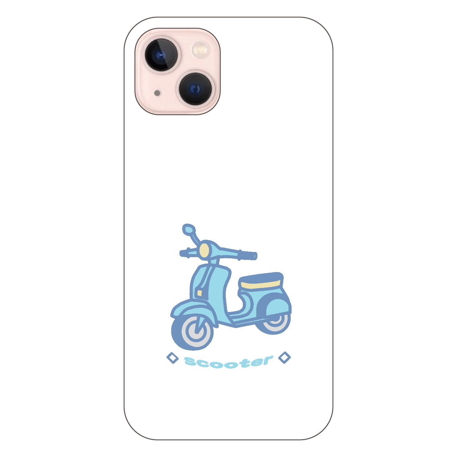 スクーターⅡ iPhone13 (白/黒) 