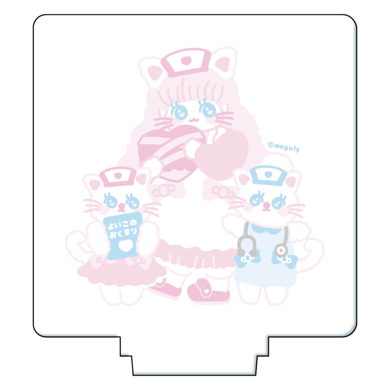 もふにゃんクリニック アクリルフィギュア正方形(50×50mm)