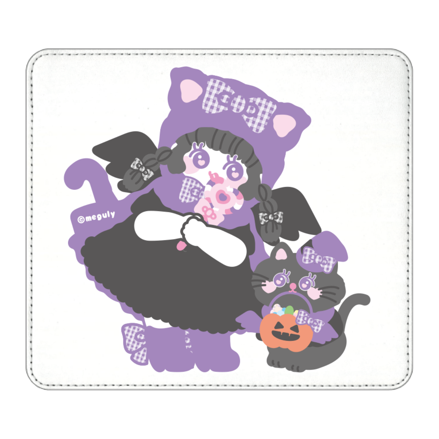 ねこねこハロウィンマウスパッド1
