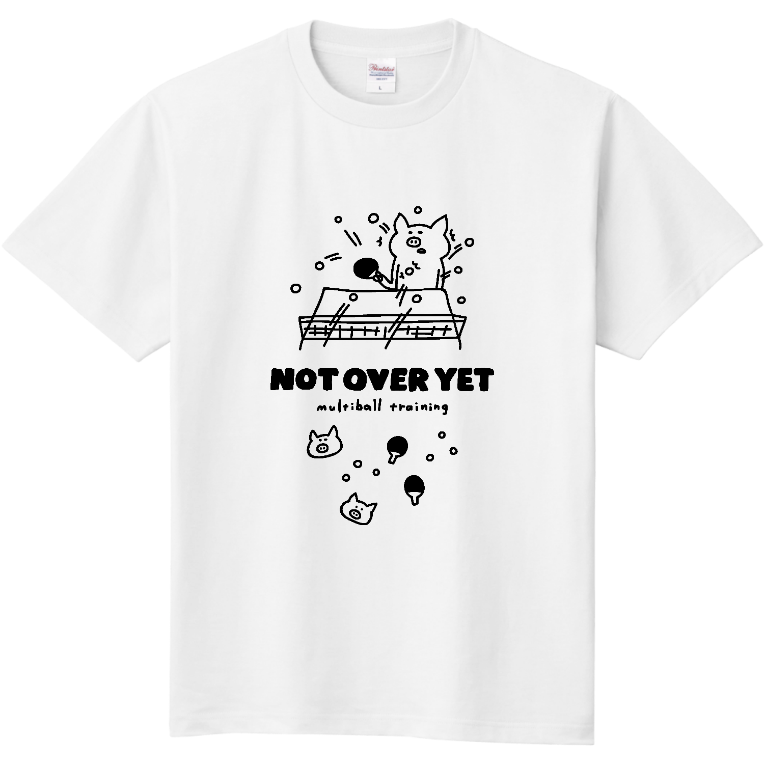 卓球　多球練習が終わらない 定番Ｔシャツ