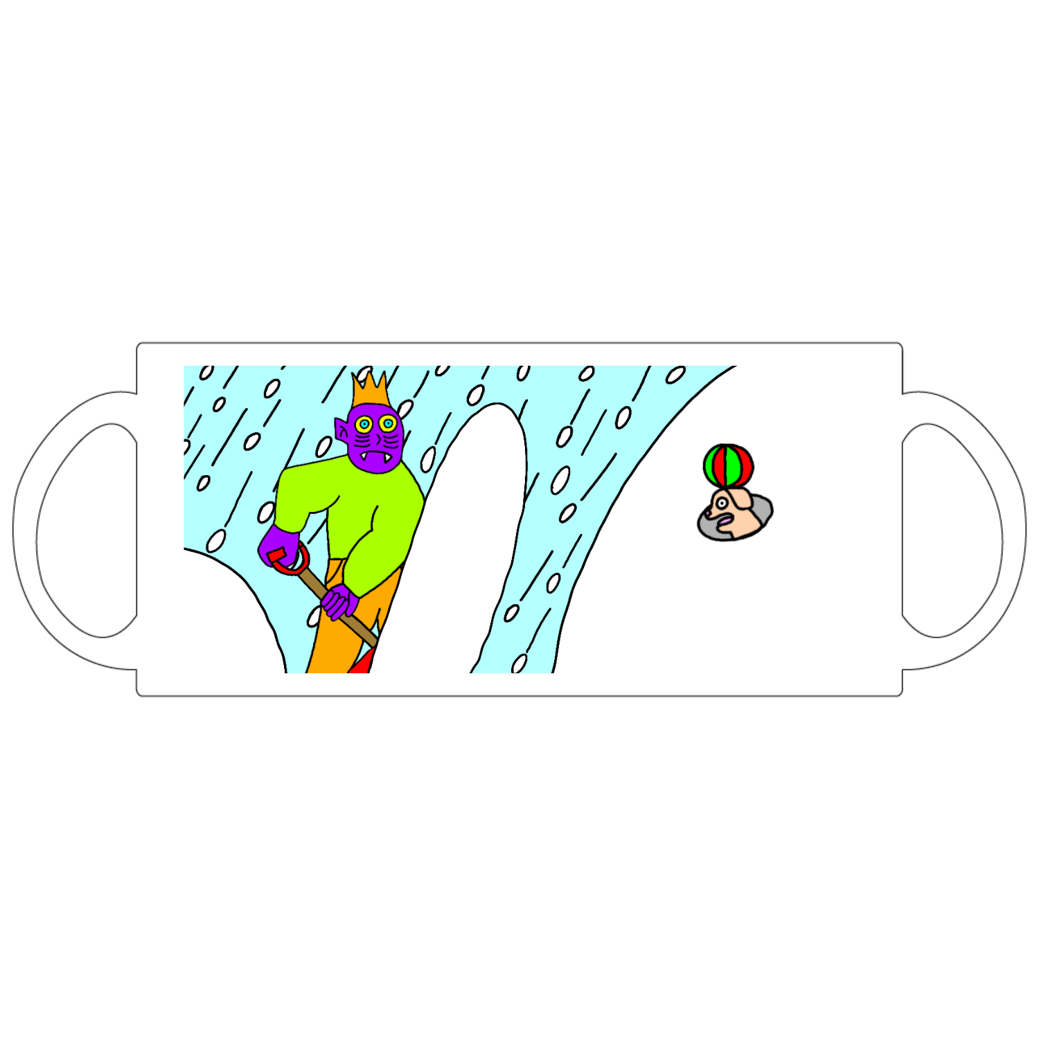 天地和魔王国の除雪作業定番マグカップ1