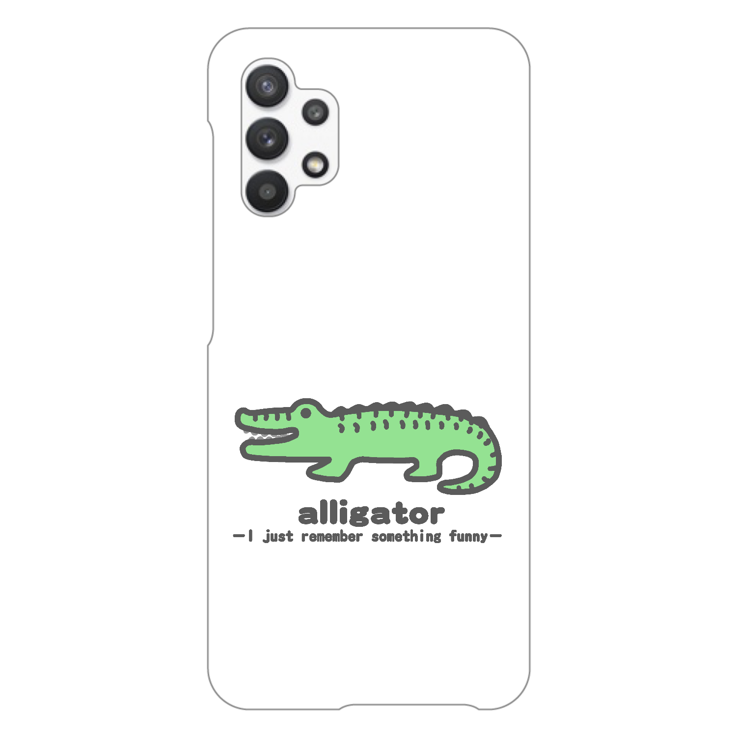 思い出し笑いのワニⅡ Galaxy A32 5G (SCG08) ハードケース