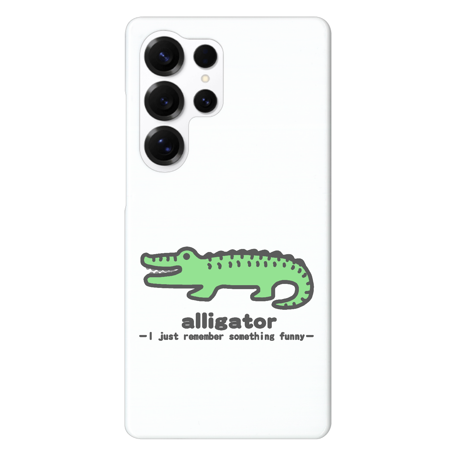 思い出し笑いのワニⅡ Galaxy S25 Ultra (SC-52F) ハードケース